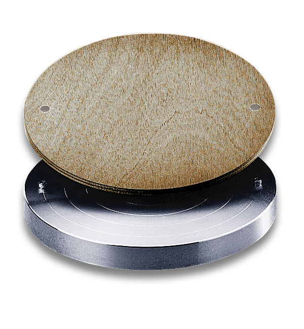 Aluminiumrad mit Stiften für RK-3D-, RK-55- und Whisper-T-Räder + Holzabdeckung