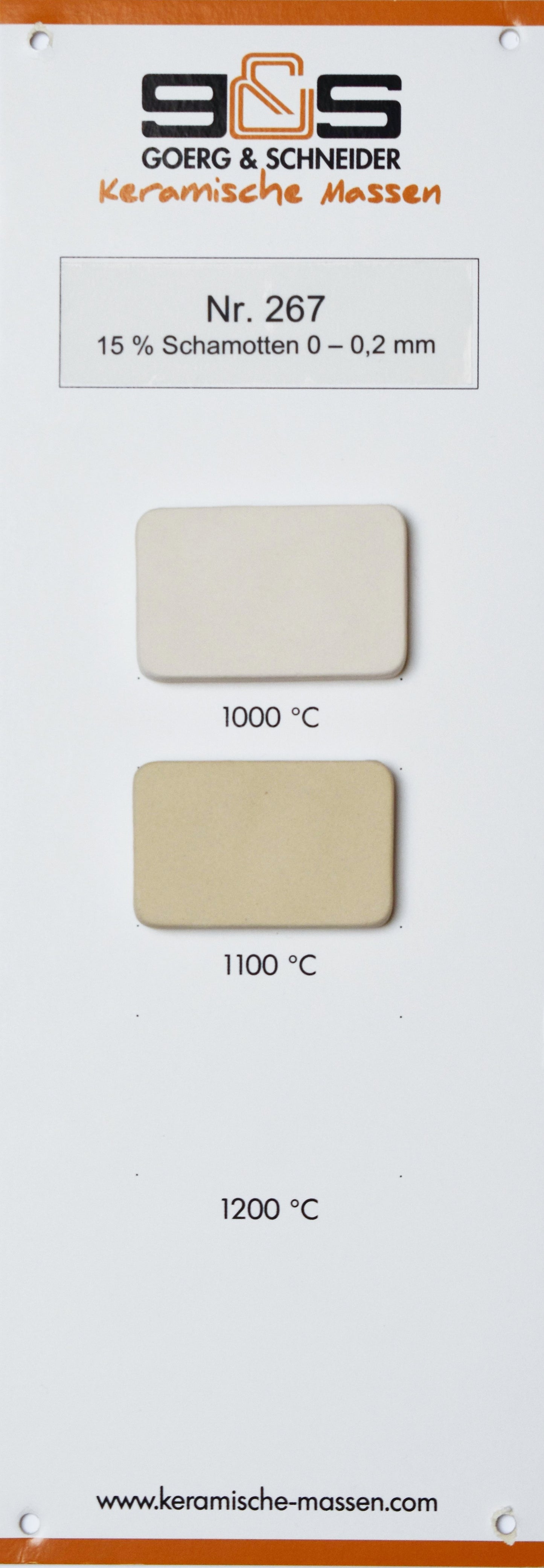 Goerg & Schneider Ton Nr. 267 - weiß, 10 kg