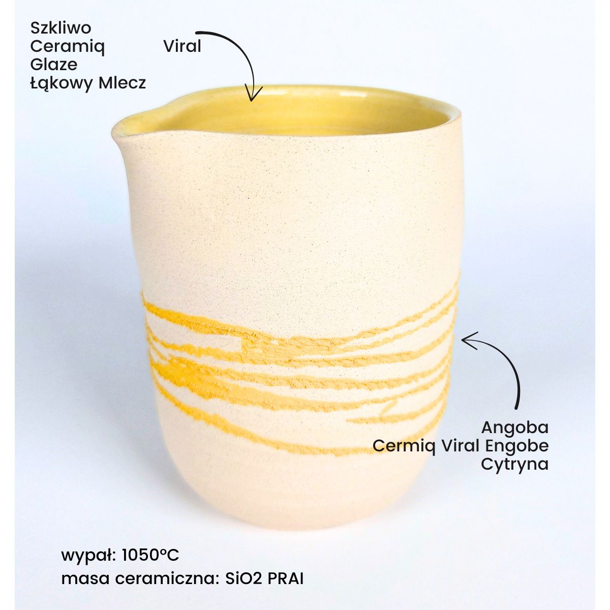 Ceramiq Viral Engobe Zitrone – 1 kg