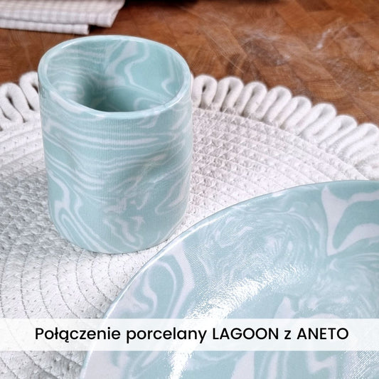 SIO2 Lagune Türkis Kunststoffporzellan 5 kg