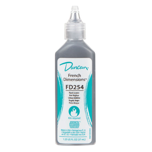 Schwarzer Konturenstift mit Überglasur - FD254