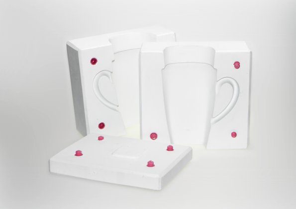 Plaster Mold - Large Square Cup - GF12