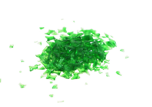 Glass granulate - emerald, 100 g