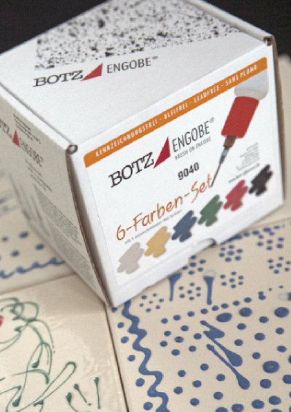 Set of 6 Botz liquid engobes - 9040