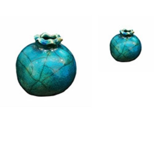 Raku-Keramikglasur „Crackle Turquoise Blue“ S1957, 335 ml