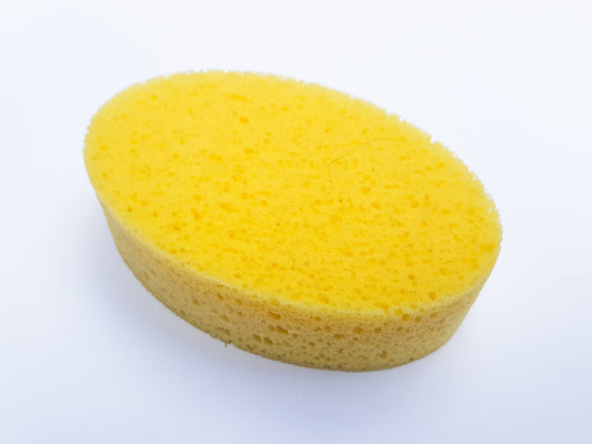 Oval sponge 140x90x34 yellow