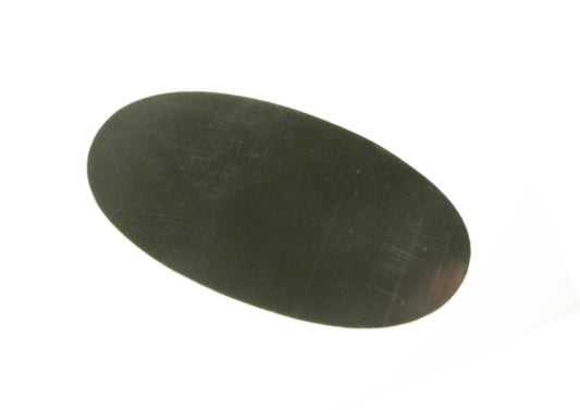 Oval steel scraper 9 x 5 cm