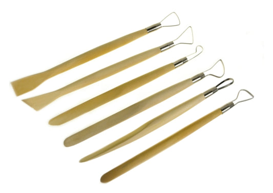 Ceramic spatula-eyelet tools, set of 6 - A-15203