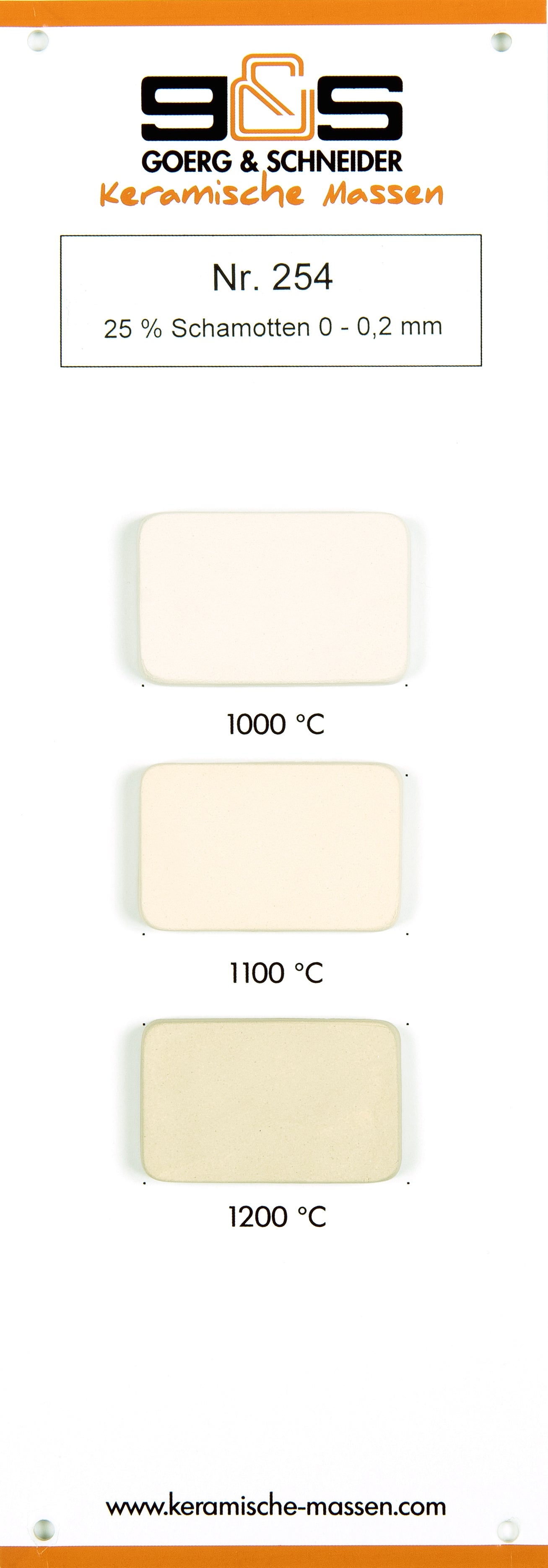 Glina Goerg & Schneider nr 254 - biała 10 kg