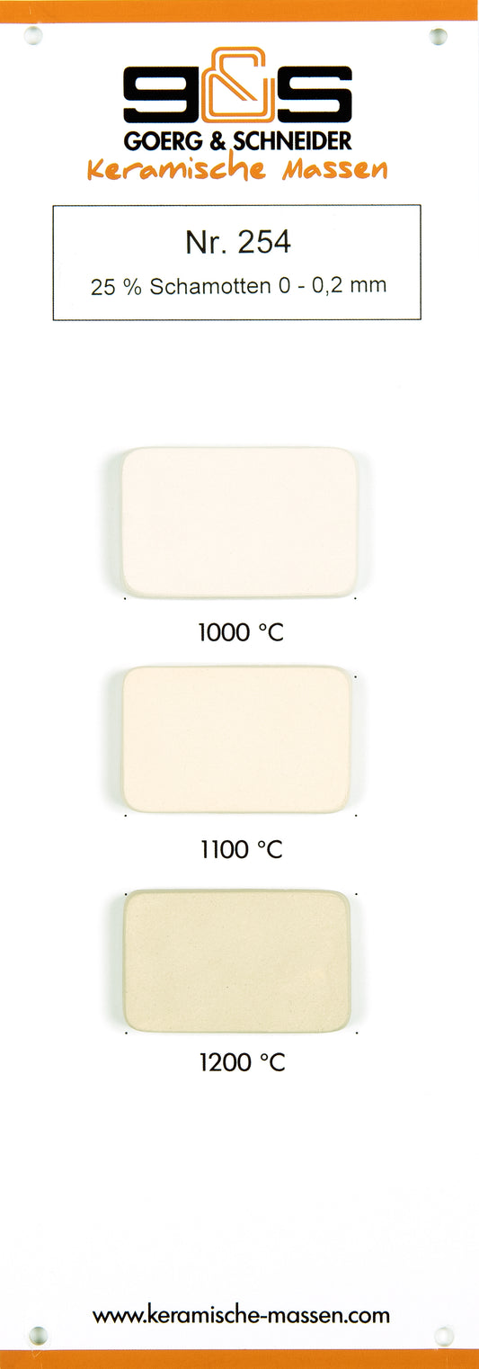 Goerg &amp; Schneider Clay No. 254 - white 10 kg