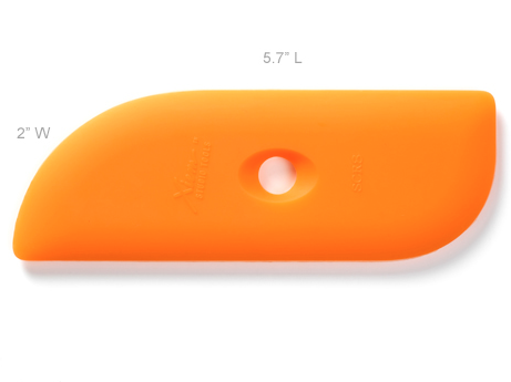 Xiem Soft Silicone Scraper No. 8 – Orange