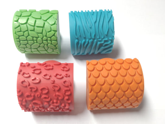 Animal motif rubber stamp set