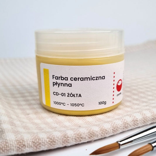 Flüssige Keramikfarbe CD-01 Gelb 100 g