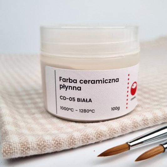 Flüssige Keramikfarbe CD-05 Weiß 100 g