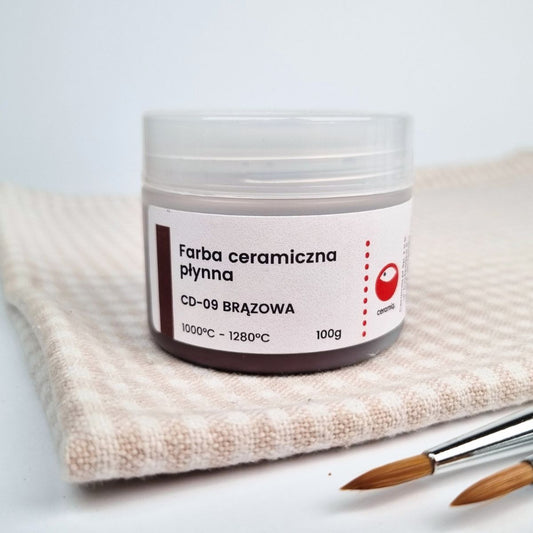 Flüssige Keramikfarbe CD-09 Braun 100 g
