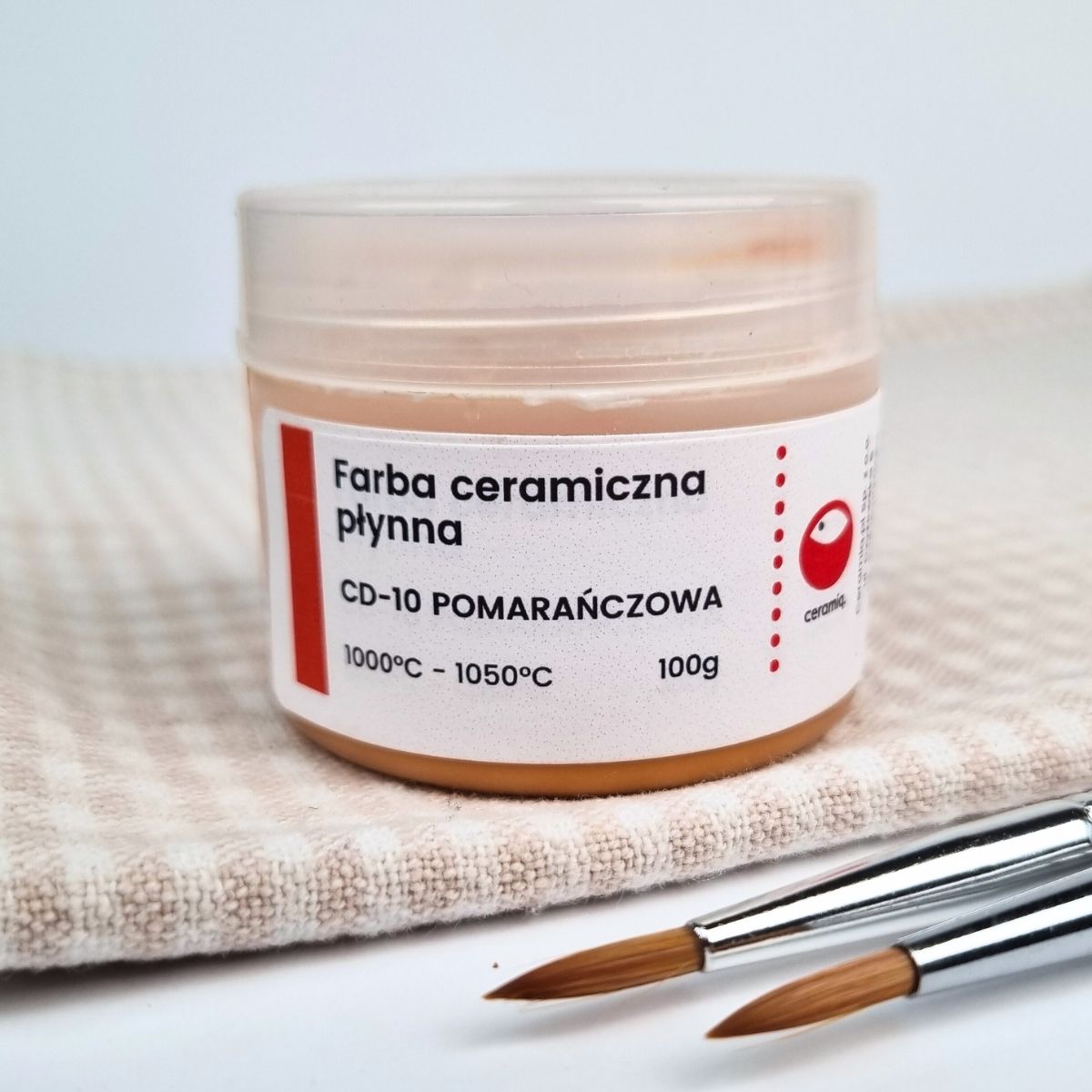 Farba ceramiczna płynna CD-10 Pomarańczowa 100g