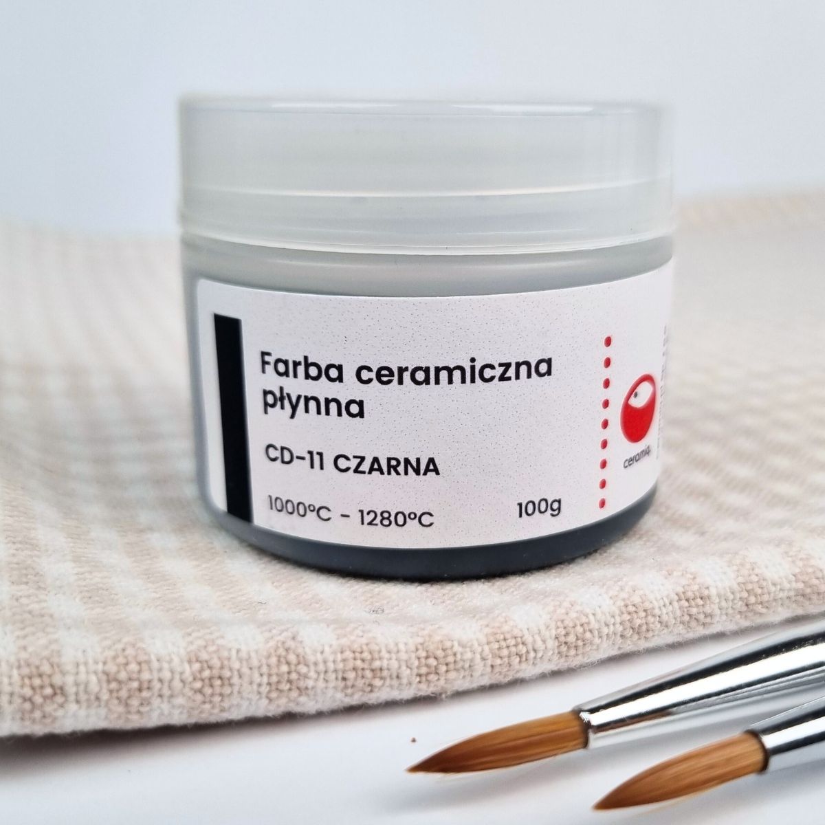 Farba ceramiczna płynna CD-11 Czarna 100g