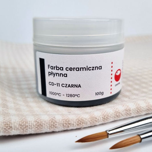 Flüssige Keramikfarbe CD-11 Schwarz 100 g