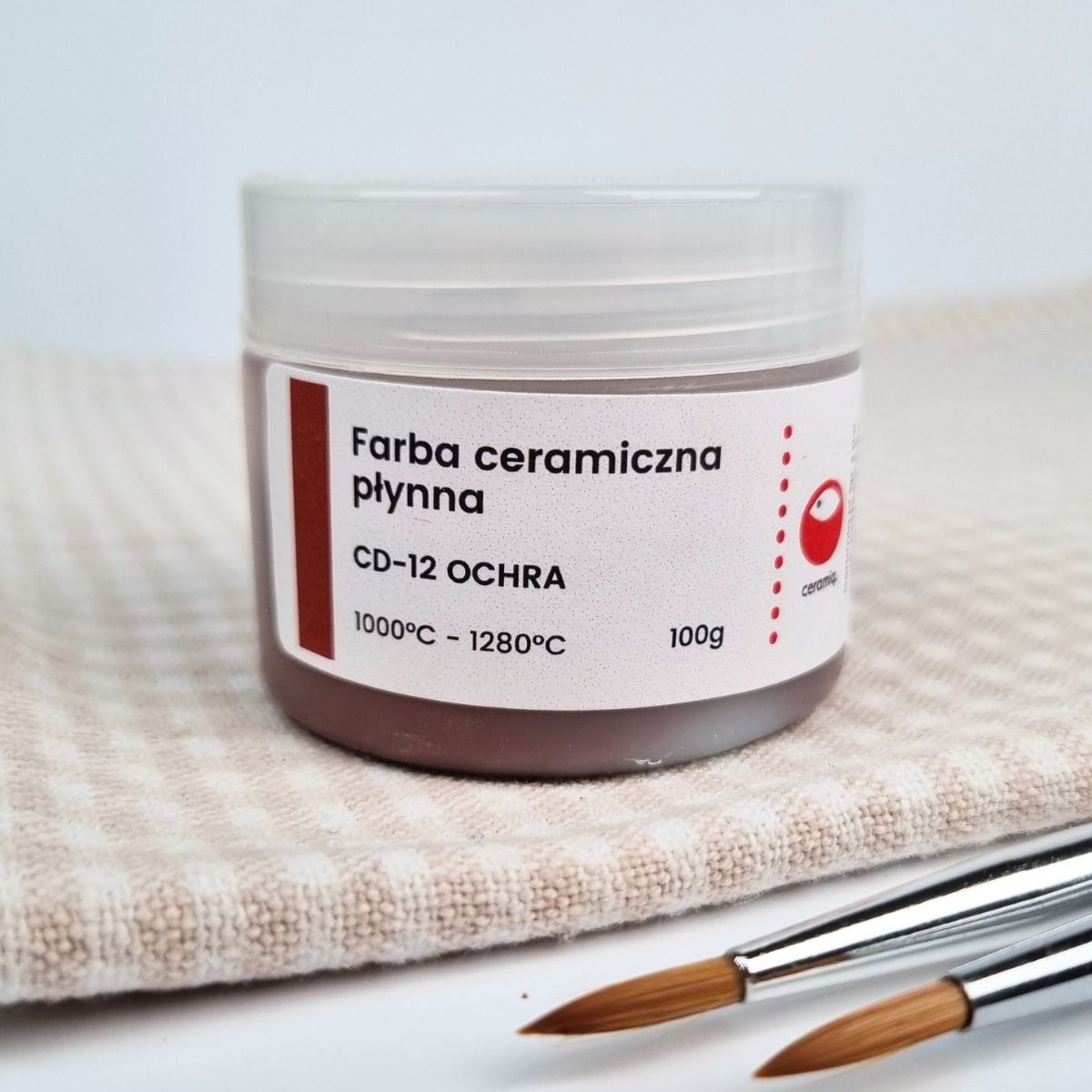 Farba ceramiczna płynna CD-12 Ochra 100g