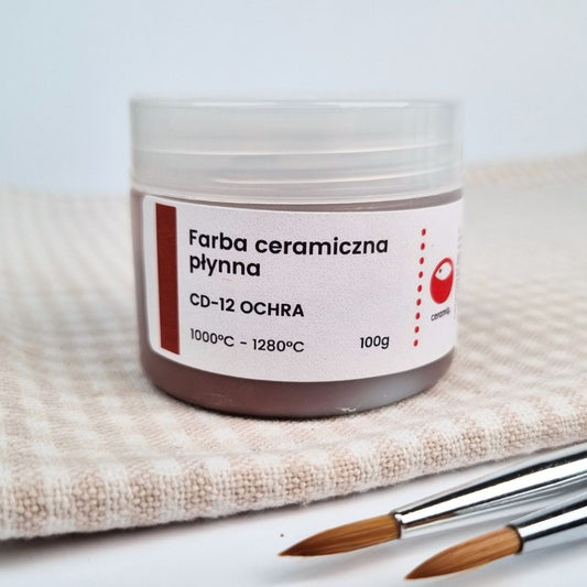 Flüssige Keramikfarbe CD-12 Ocker 100 g