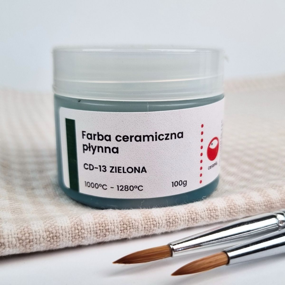 Farba ceramiczna płynna CD-13 Zielony 100g