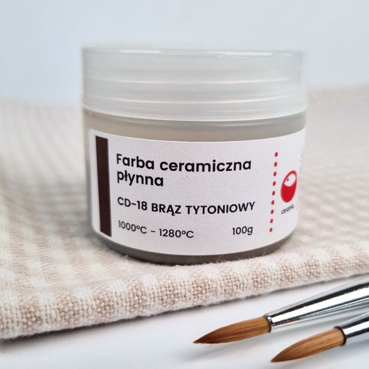 Flüssige Keramikfarbe CD-18 Tabakbraun 100 g