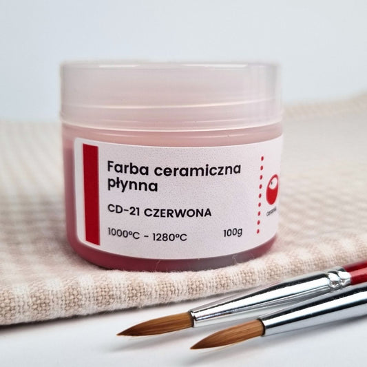 Flüssige Keramikfarbe CD-21 Rot 100 g