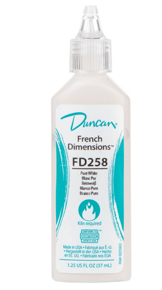 Konturówka naszkliwna biała - FD258