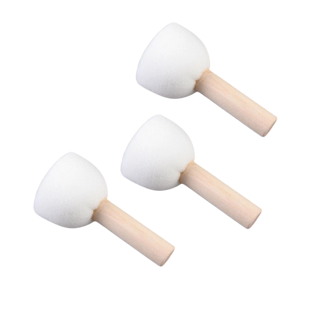 Set of 50 mm sponge brushes - 3 pcs.