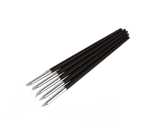 Set of soft retouching erasers, set of 5.