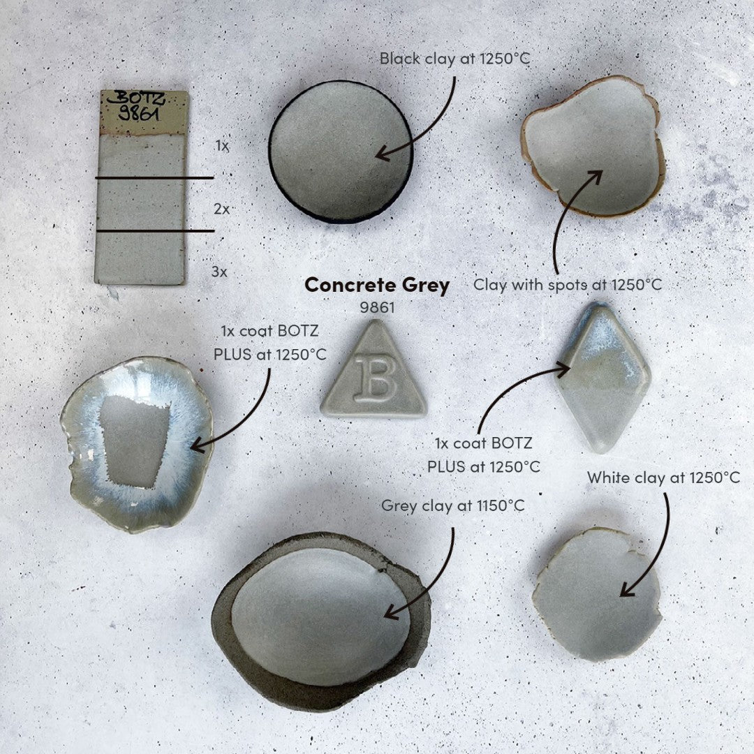 Szkliwo płynne Botz 9861 Concrete Grey - 200 ml