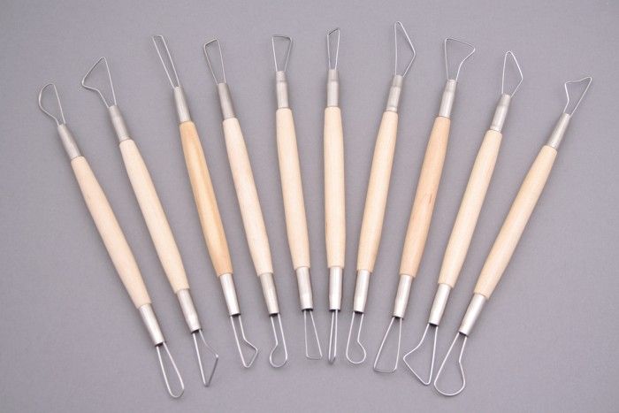 Keramikwerkzeuge, doppelseitige Ösen, 10er-Set, 15206