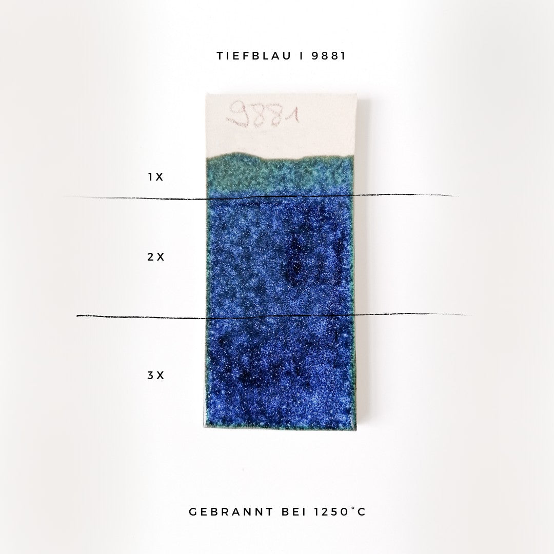 Botz 9881 Flüssige Steinzeugglasur Tiefblau - 200 ml