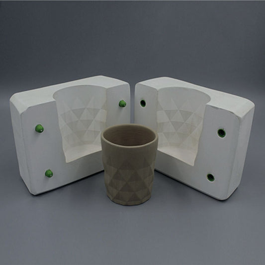 Plaster mold - diamond mug