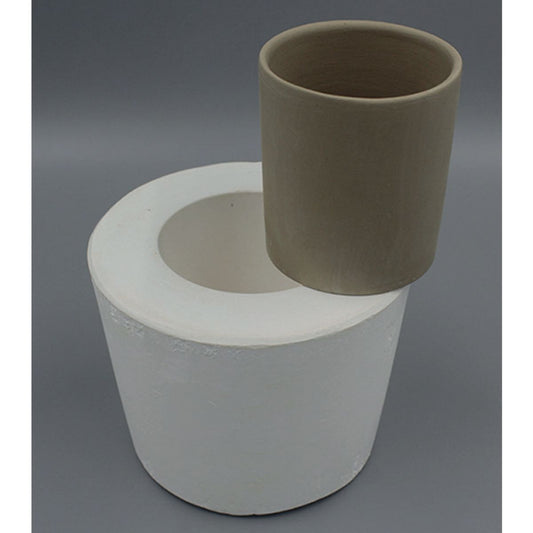 Plaster mold - cylindrical cup 9x11 cm