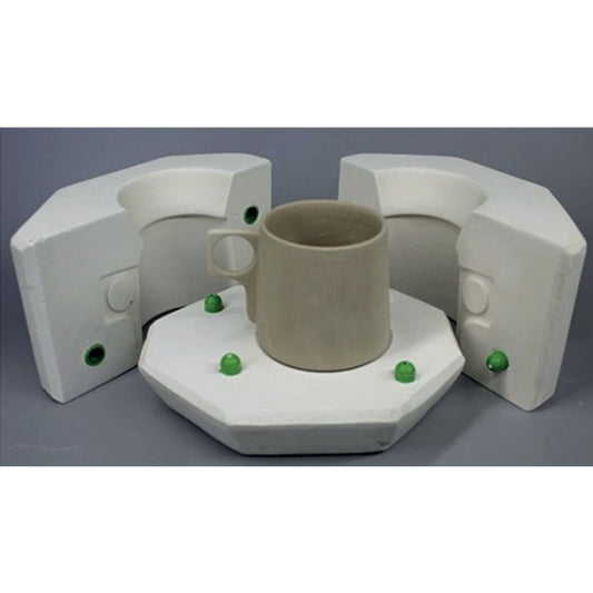 Plaster mold - conical cup with handle