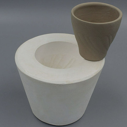 Plaster mold - spiral cup