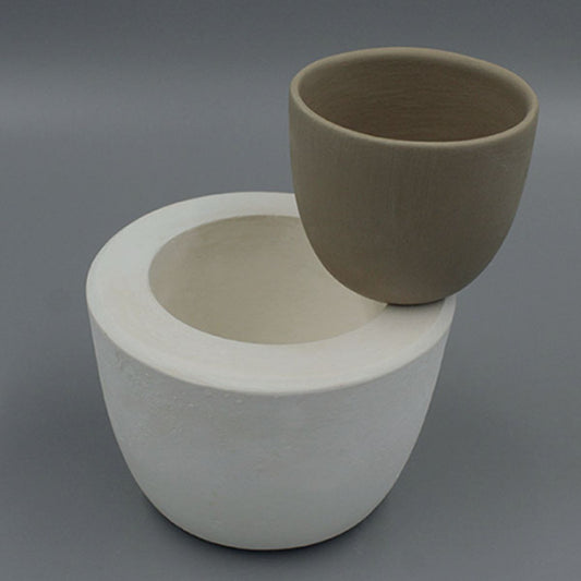 Gipsform - breiter Becher