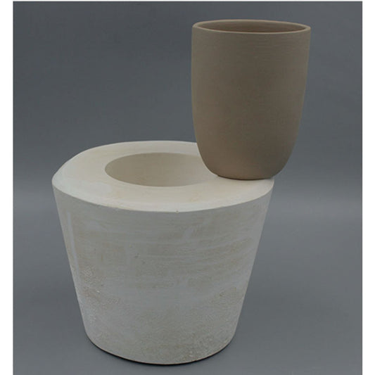 Plaster mold - rounded cup
