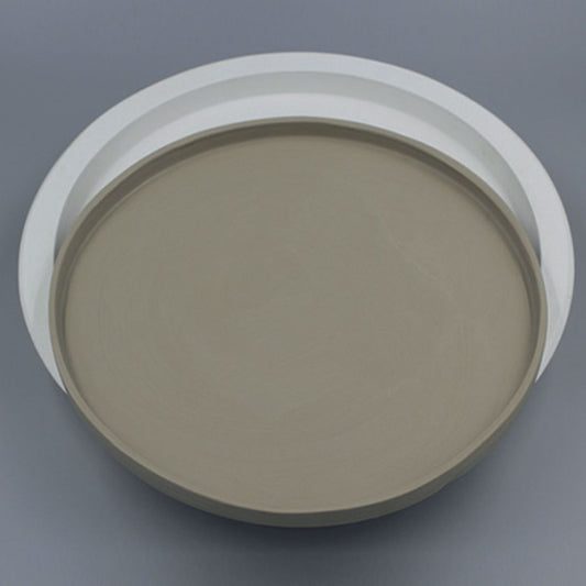 Plaster mold - round plate with a 25 cm rim
