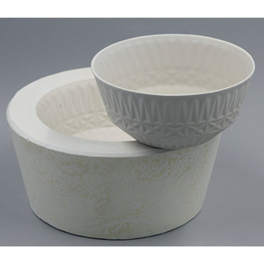 Gipsform – Schale mit Muster