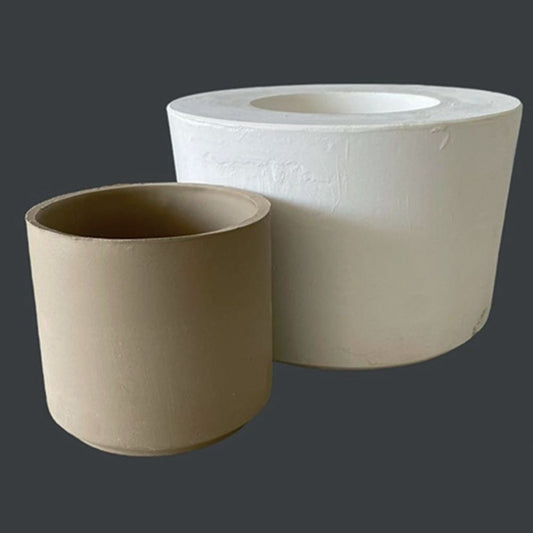 Plaster mold - cylindrical cup with a foot