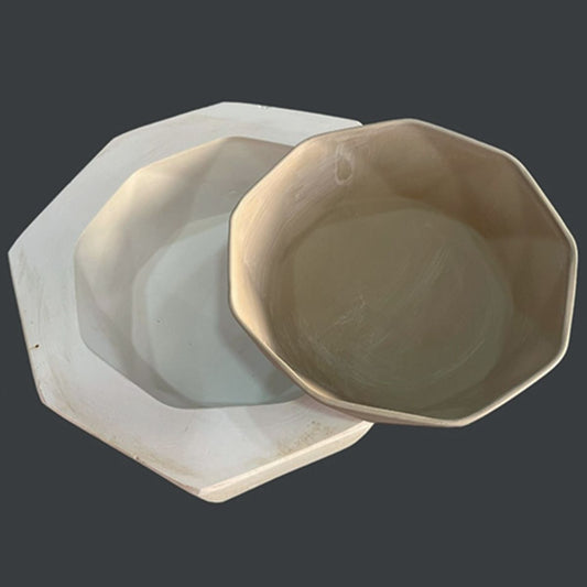 Plaster mold - irregular bowl 20 cm