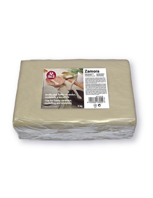 Zamora White SiO2 clay 40%, 0-0.2 mm fireclay 5 kg pack